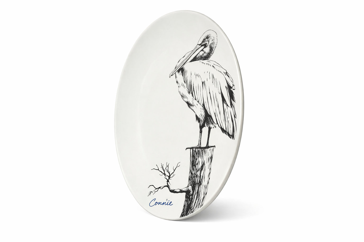 Connie Signature Pelican Decorative Ceramic Plate - Image 5